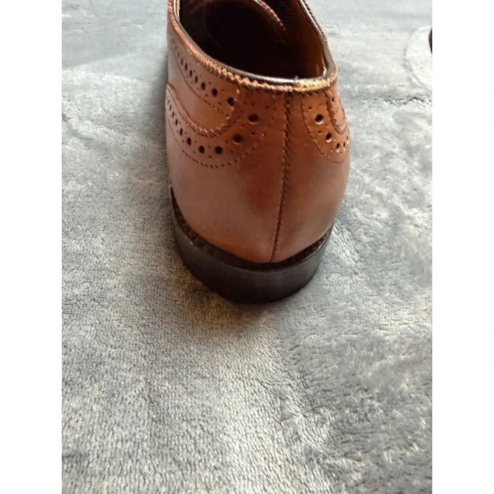 Allen Edmonds Sanford 5267 Chili Leather Brogue Cap Toe Oxfords Size 8.5 D